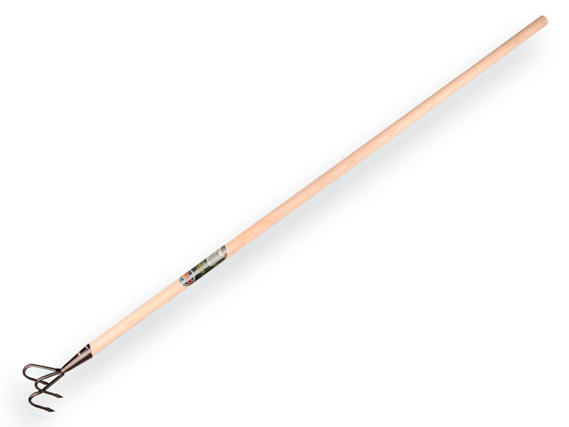 Krabber ATLAS Profi 3 tands met lanspunten, met steel Tauari 150 x 2,8 cm