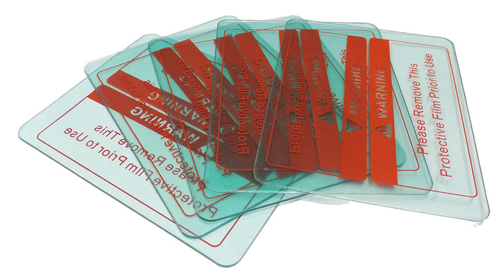 Beschermruitjes buiten 115x90mm (per 5) voor Weldmeister lashelm