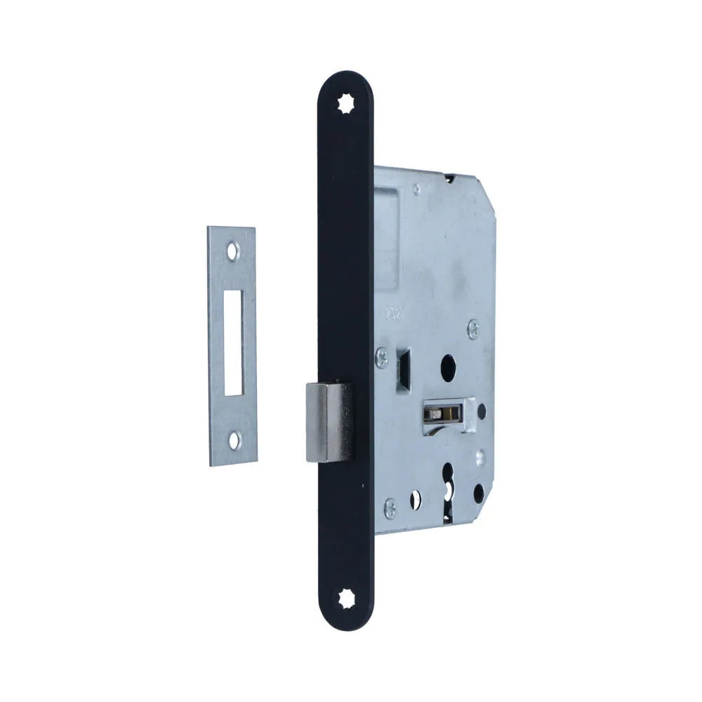 S2 binnendeur kastslot klavier BSW zwart afgerond