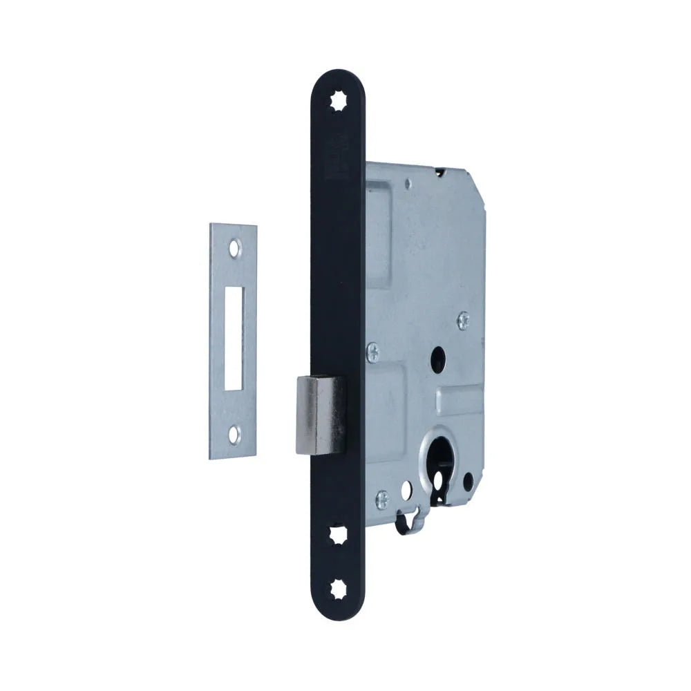 S2 binnendeur kastslot PC BSW zwart afgerond