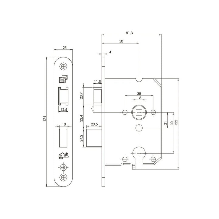 Veilig Veiligheidsinsteekslot VSW 12 SKG** afgerond