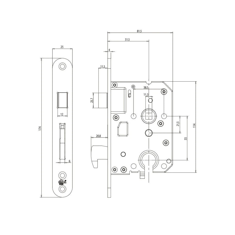 Veilig Veiligheidshaakschootslot VSW 12 SKG** afgerond