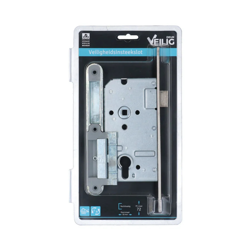 Veilig Veiligheidsinsteekslot dag/nacht PC72 SKG** rechthoekig