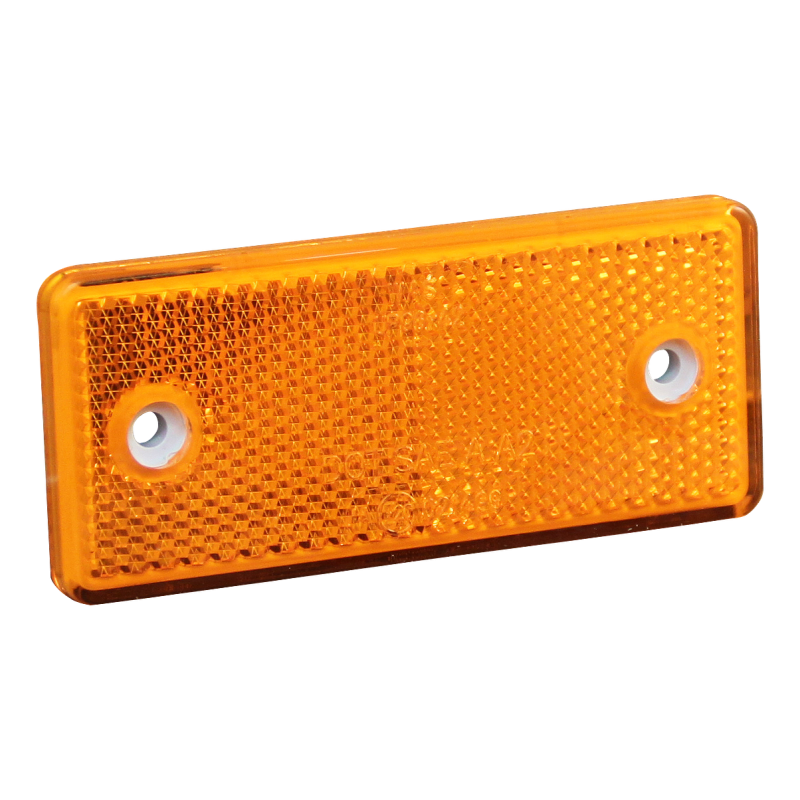 WAS reflector oranje opschroefbaar+zelfklevend 96 x 42mm
