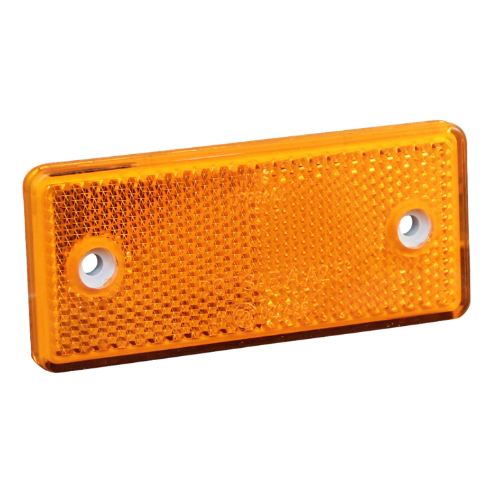 WAS reflector oranje opschroefbaar+zelfklevend 96 x 42mm
