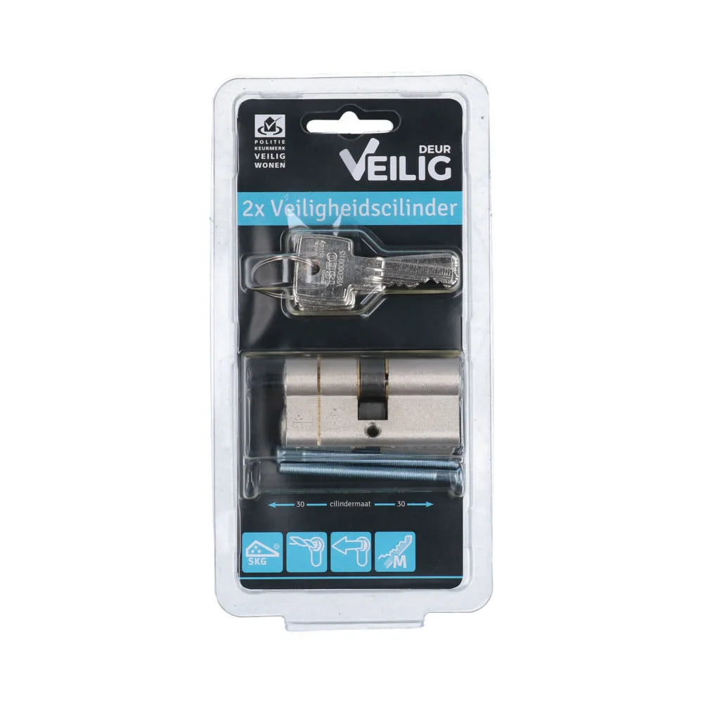 Veilig veiligheidsprofielcilinder S7 Expert SKG*** 30/30mm (2 stuks)