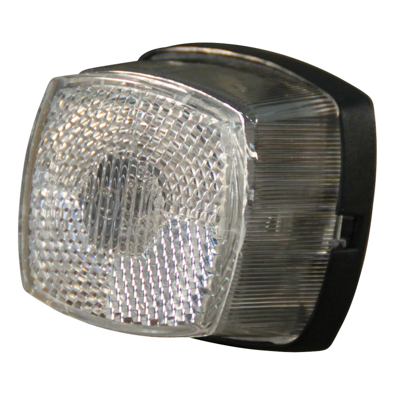 Aspock breedtelicht met reflector wit kabeltule aansluiting