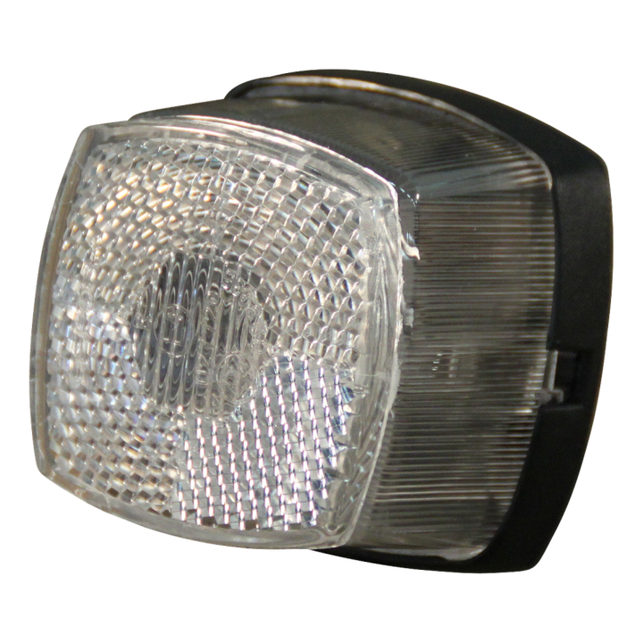 Aspock breedtelicht met reflector wit kabeltule aansluiting