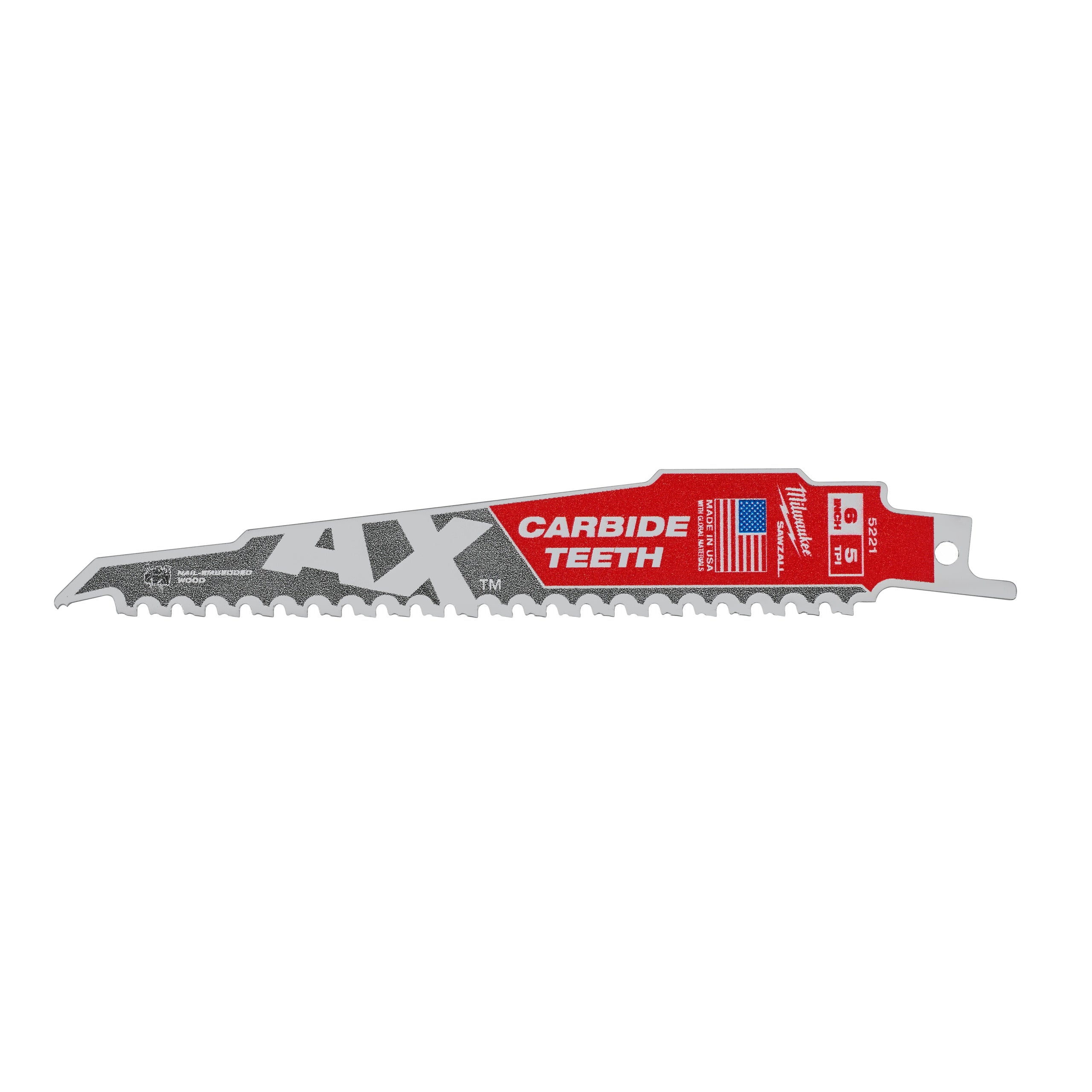 Reciprozaagblad Sawzall hout The AX Carbide 150 mm 5-Tpi