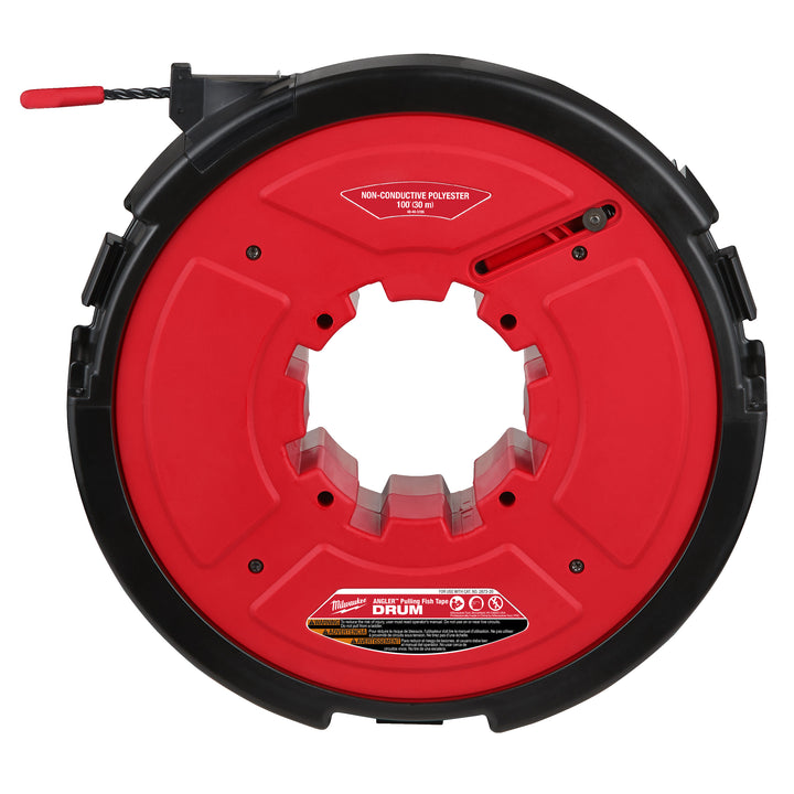 Trekveer trommel, 6 mm polyester 30 m niet geleidend tbv M18 FPFT