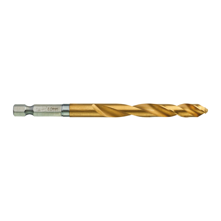 Metaalboor HSS-G Ti. SHOCKWAVE 8,0 mm