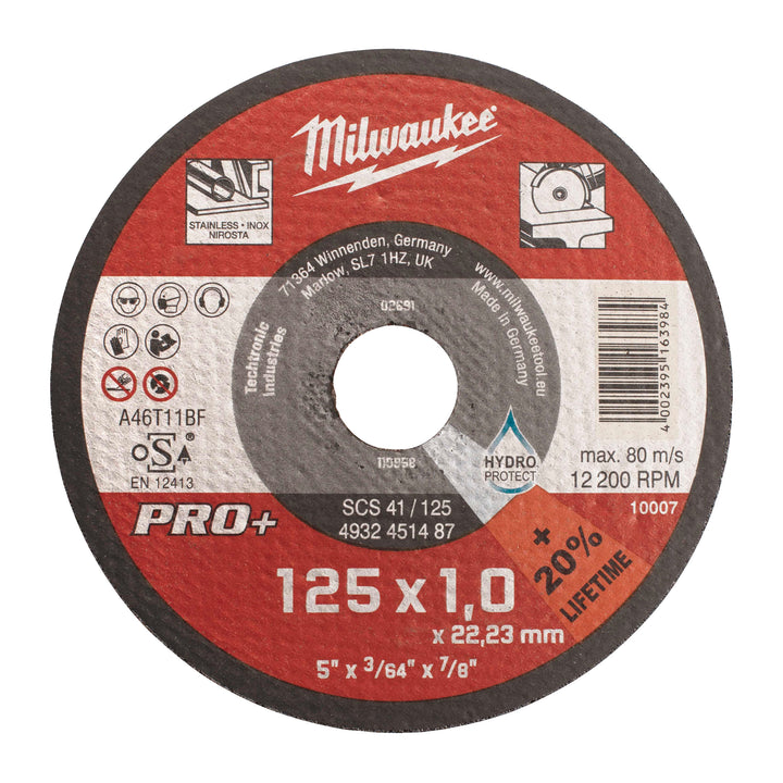 Doorslijpschijf metaal PRO+ SCS41 125 x 1 mm dun
