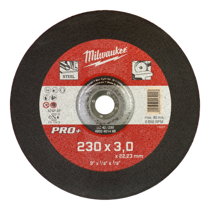 Doorslijpschijf metaal PRO+SC42 230 x 3 mm