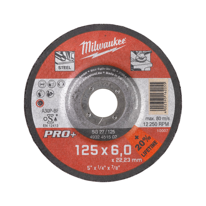 Afbraamschijf metaal PRO+ SG27 125 x 6 mm