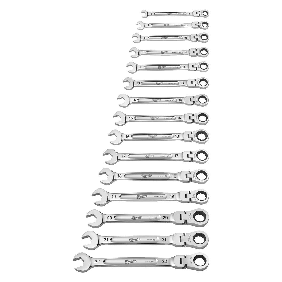 Ringratel-steeksleutel Flexset MAXBITE™ (8-22 mm) (15-delig)