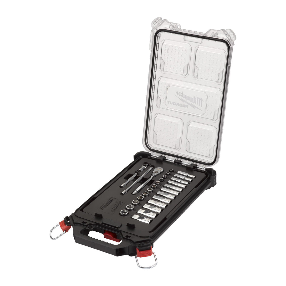 Doppenset 1/4” FOUR FLAT™ in PACKOUT™ (28-delig)