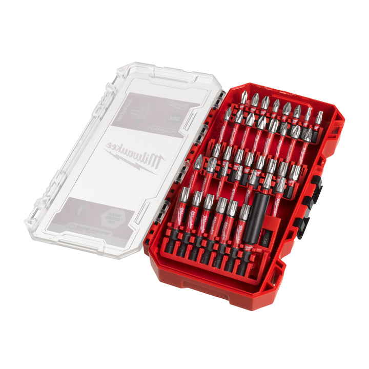 SchroefBit Set SHOCKWAVE Packout Friendly Box (16x 25mm & 21x 50mm & 60mm Bithouder)