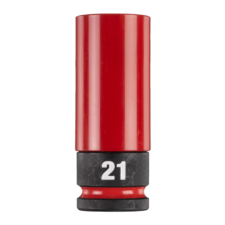 SHOCKWAVE 1/2 Slagmoerdop met sleeve HEX 21 mm