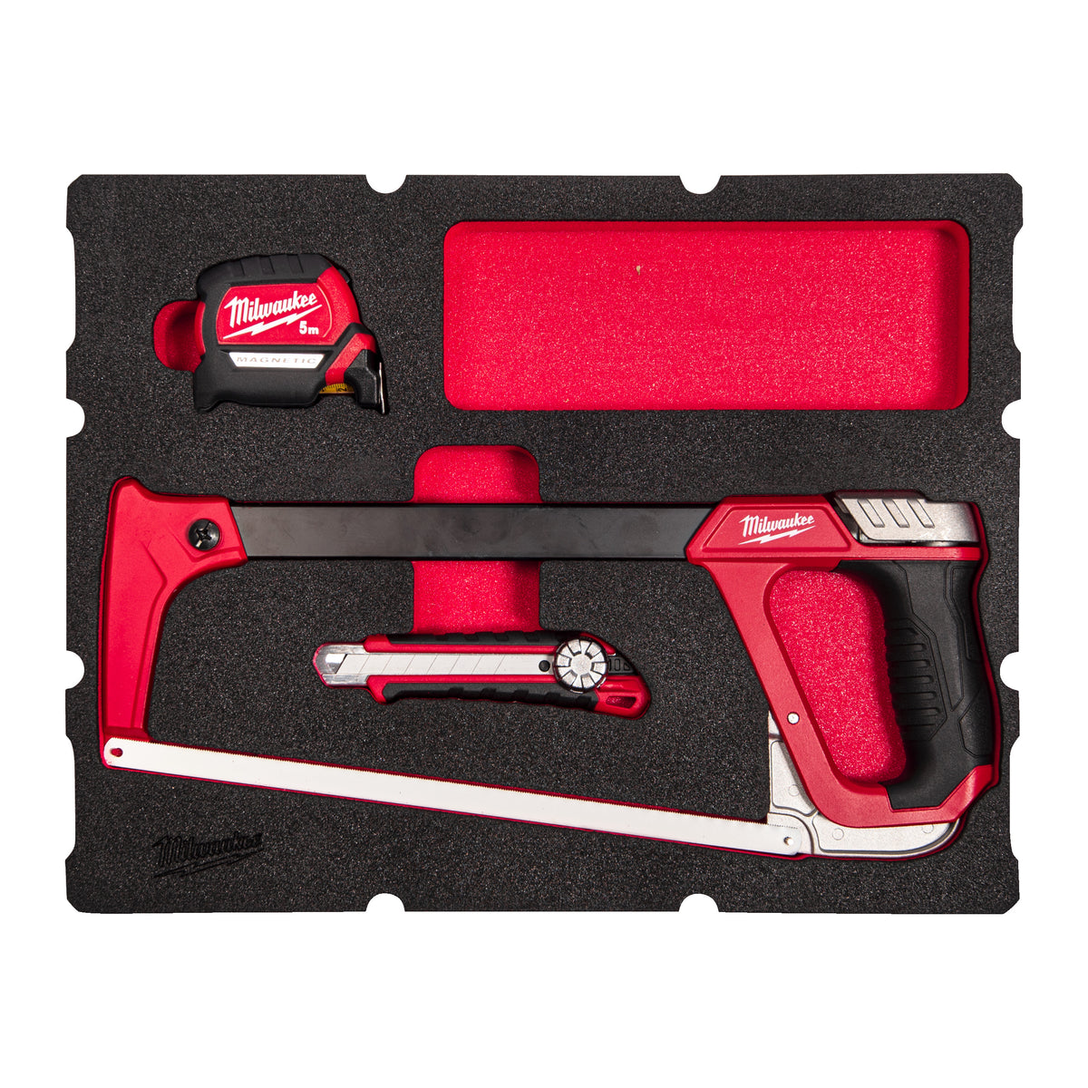 Foam inlay geschikt voor alle PACKOUT™ gereedschapskoffers met lades met snij- en meetgereedschap (4-delig)