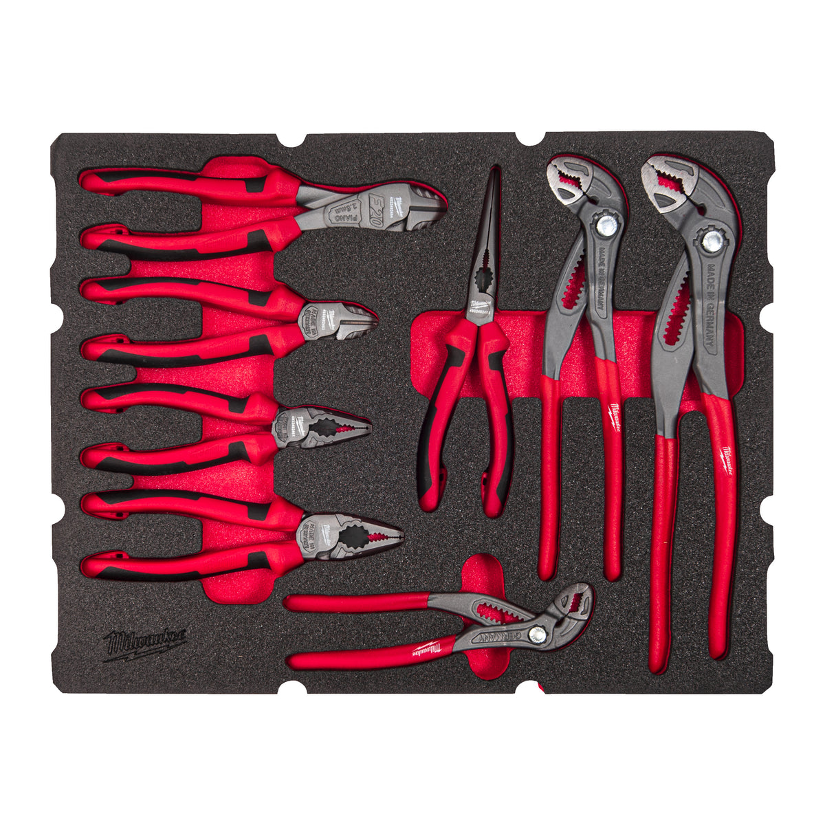Foam inlay geschikt voor alle PACKOUT™ gereedschapskoffers met lades met tangen (8-delig)