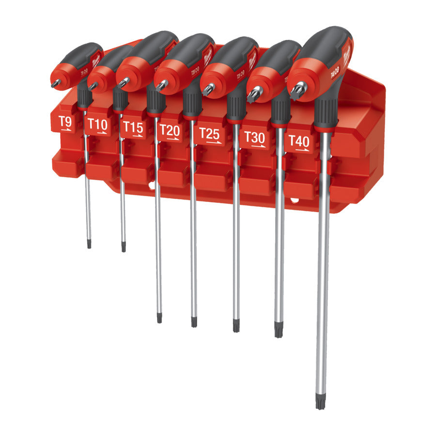 Torx T-sleutelset met comfort grip (7-delig)