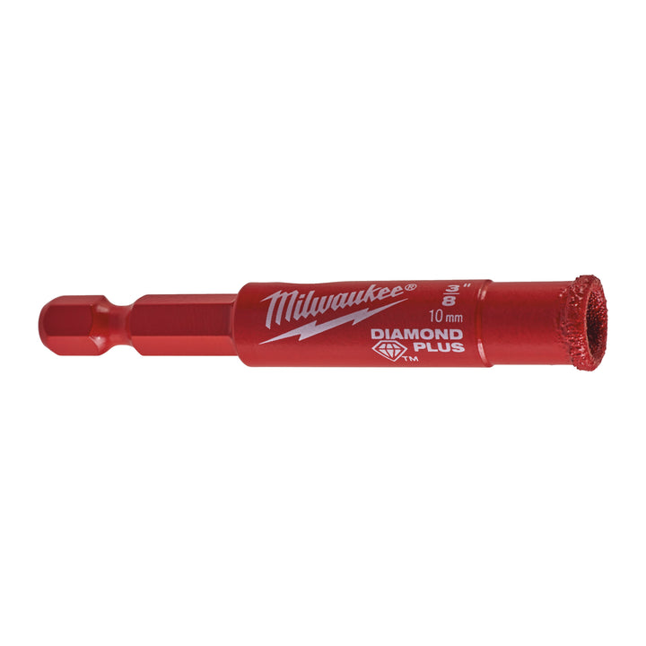 Diamantboor DIAMOND PLUS HEX Nat/Droog 10 mm