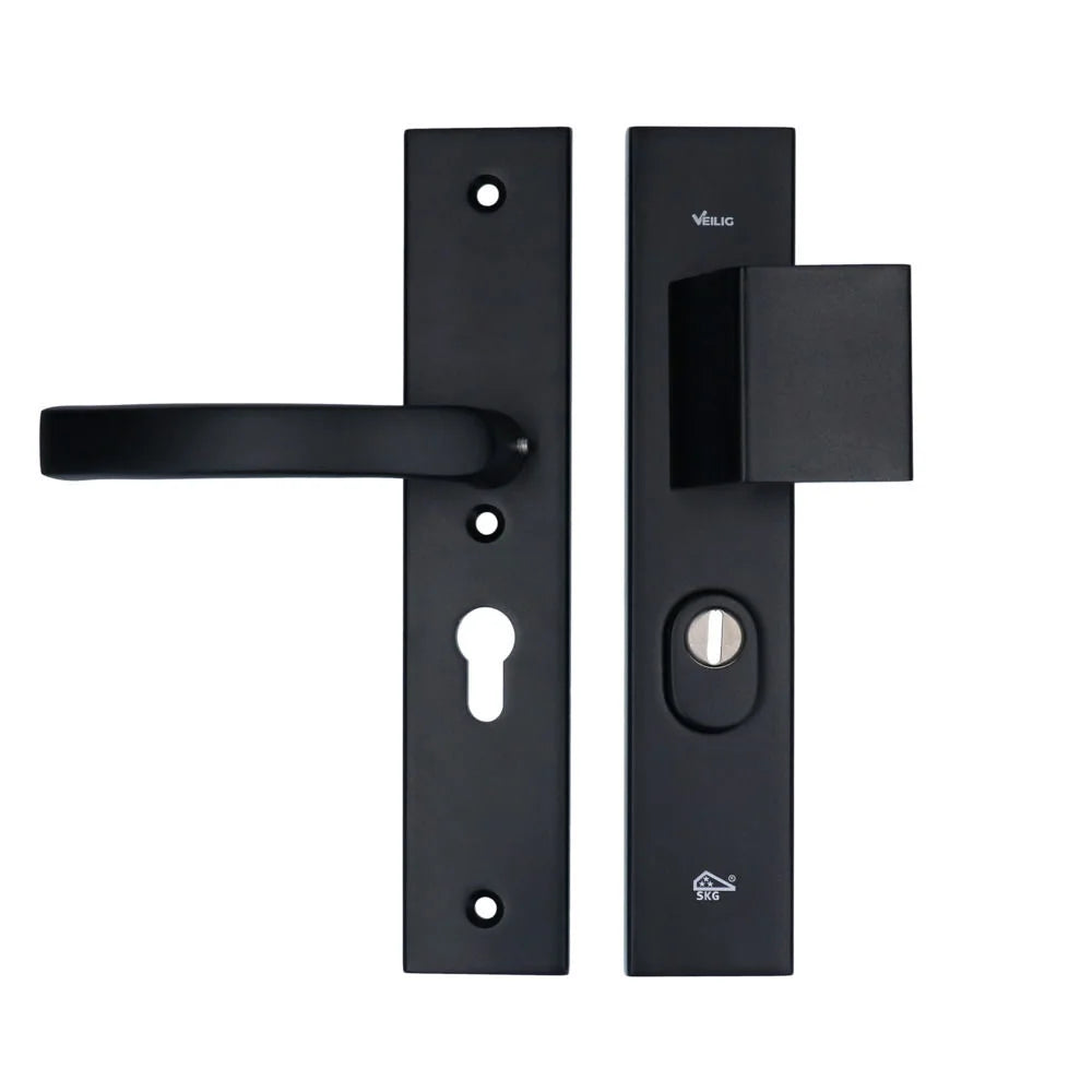 Veilig Veiligheidsbeslag 2200/2300 50 mm SKG*** kerntrek Zwart rechthoekig