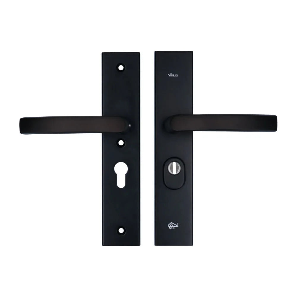 Veilig Veiligheidsbeslag 2200/2300 50 mm SKG*** kerntrek Zwart rechthoekig