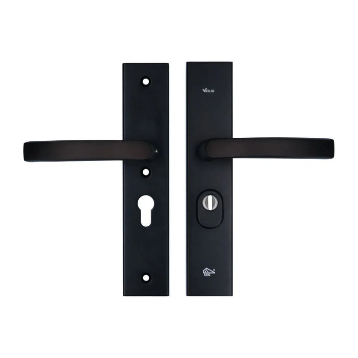 Veilig Veiligheidsbeslag 2200/2300 50 mm SKG*** kerntrek Zwart rechthoekig