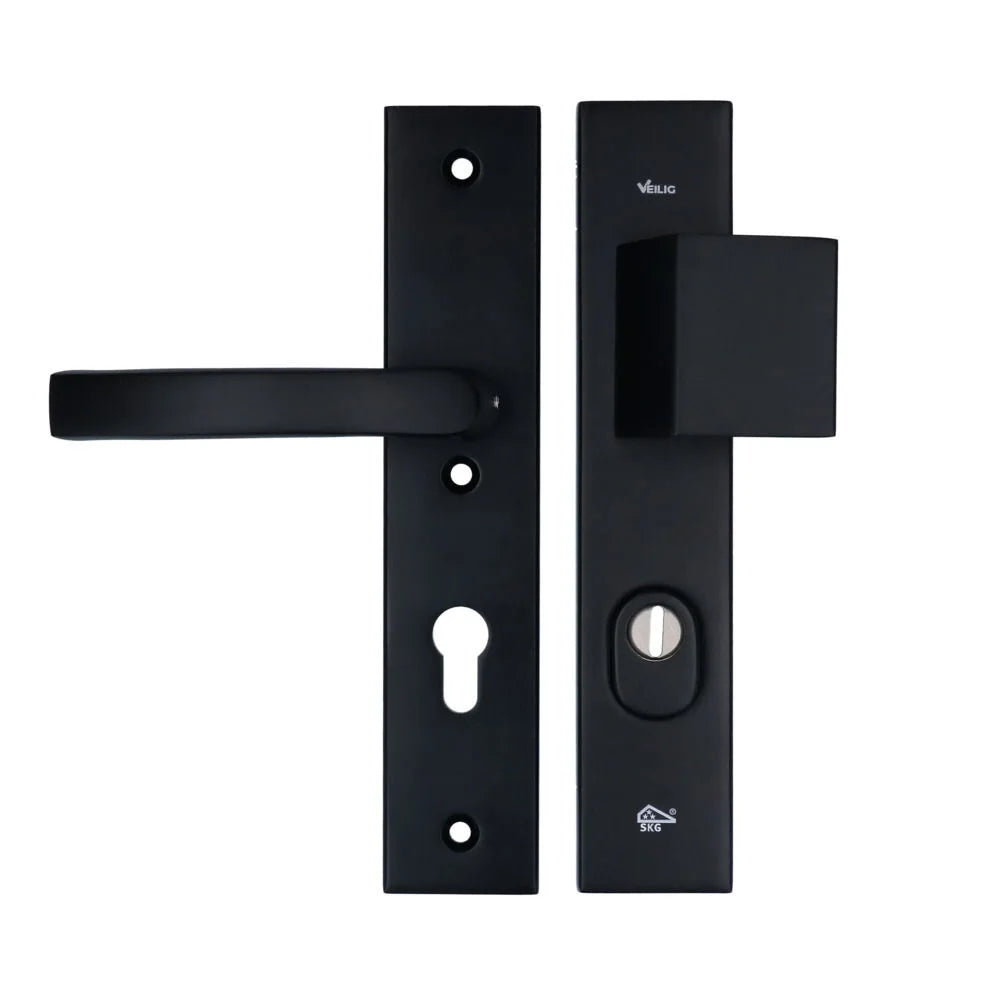 Veilig Veiligheidsbeslag 2200/2300 50 mm SKG*** kerntrek Zwart rechthoekig