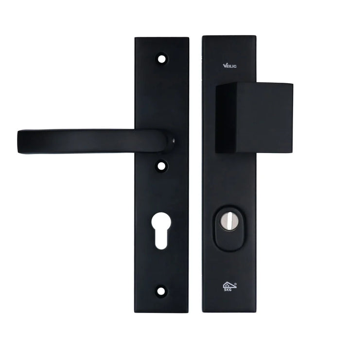 Veilig Veiligheidsbeslag 2200/2300 50 mm SKG*** kerntrek Zwart rechthoekig