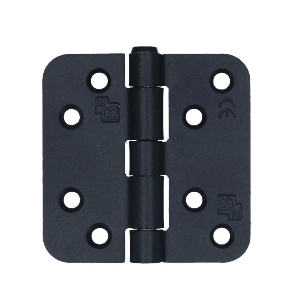 S2 scharnier 76x76x2.4 zwart afgerond