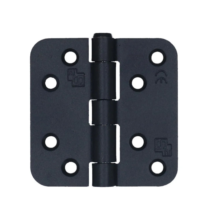 S2 scharnier 76x76x2.4 zwart afgerond