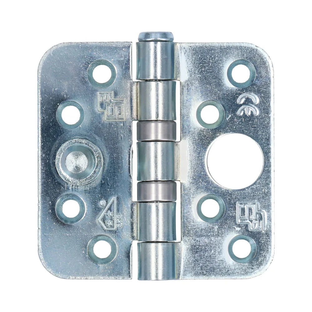 S2 veiligheidskogellagerscharnier 6522 76x76x2.4 silverlook SKG** afgerond