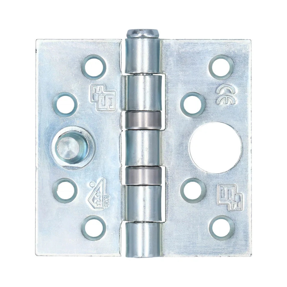S2 veiligheidskogellagerscharnier 6522 76x76x2.4 silverlook SKG** rechthoekig
