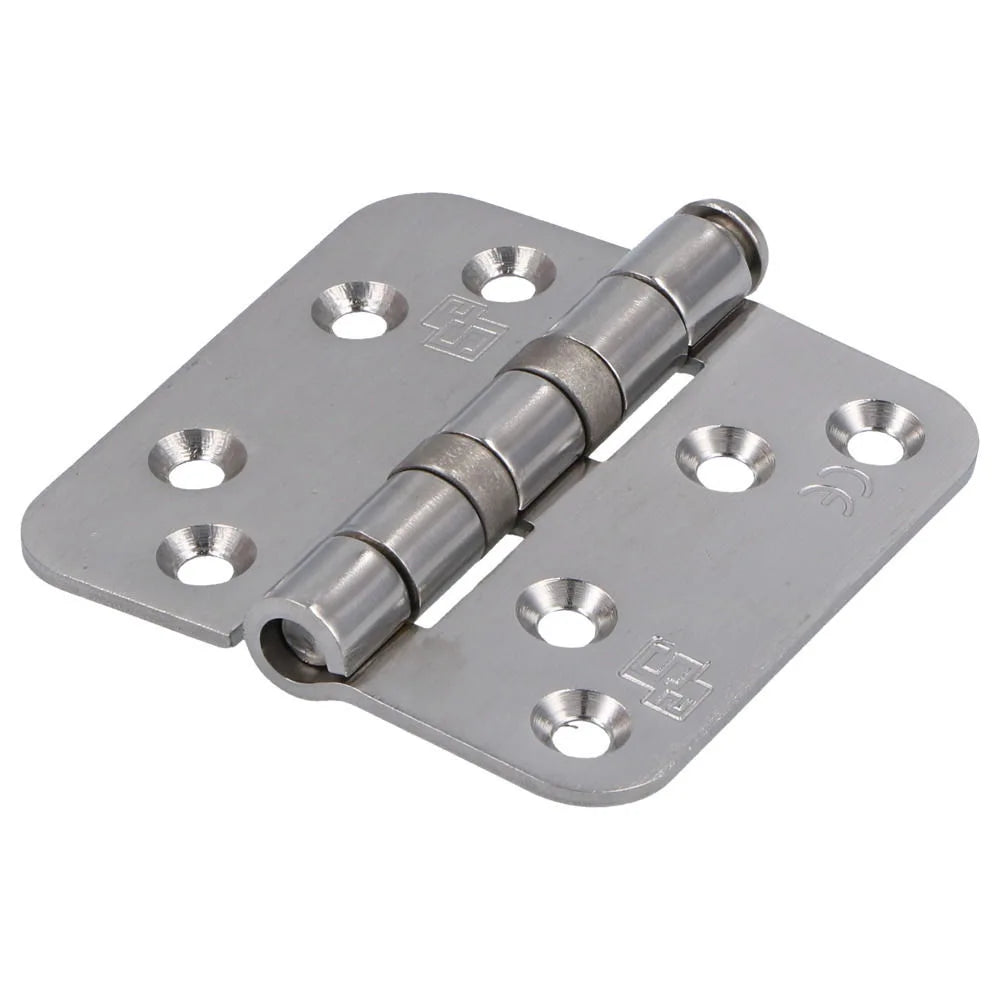 S2 kogellagerscharnier 6522 76x76x2.4 RVS afgerond