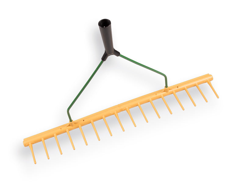 Hooihark JOST kunststof, 16 tanden, recht model, met egaliseerstrip, zonder steel