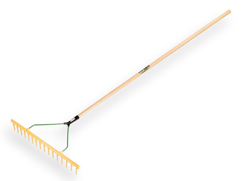 Hooihark JOST kunststof, 16 tanden, recht model, met egaliseerstrip, steel Atlas 160 x 2,8 cm