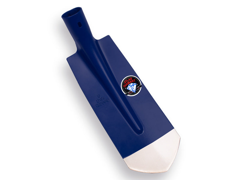 Kabelschop ATLAS DIAMANT 11,5 cm 3/4 blauw, onderkant spits, gehard en gepolijst