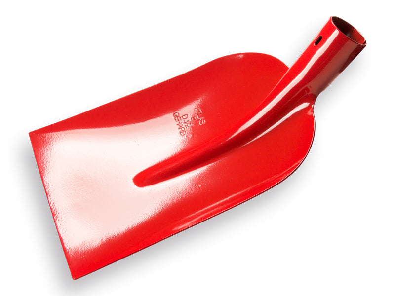 Betonschop 1/2 0, rood gelakt, gehard.