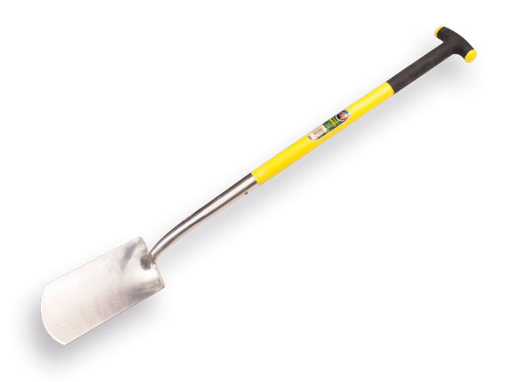 ATLAS spade gepolijst, met Fiberglas T-steel 80 cm. Totale lengte 115 cm