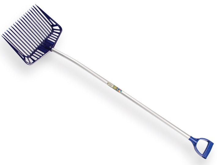 Allesruimer blauw ATLAS, 18 tands, 33 cm breed met alum.steel en D-greep