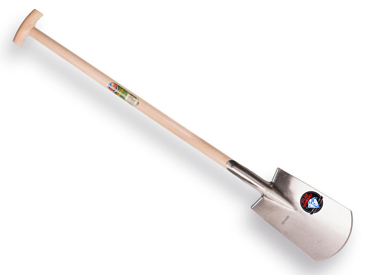 Spade ATLAS DIAMANT, gepolijst, met ronde OPSTAP, T-steel ATLAS 95 cm