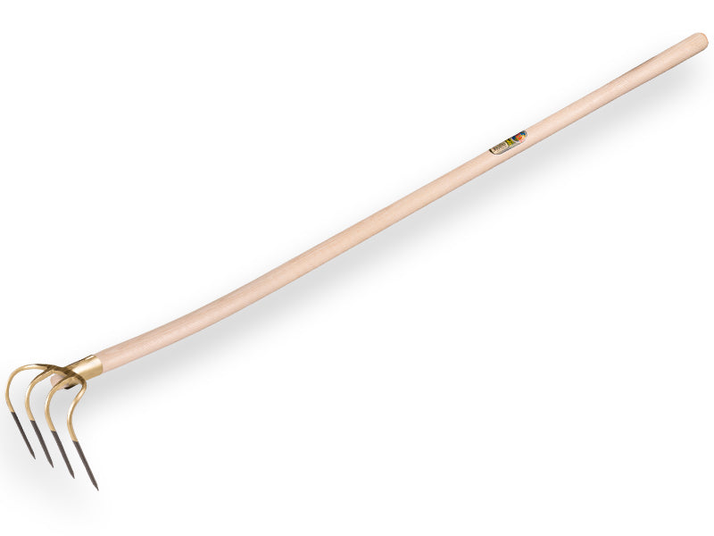 Mesthaak OFFNER met 4 KORTE tanden, lengte 13 cm, met batsesteel 140 cm