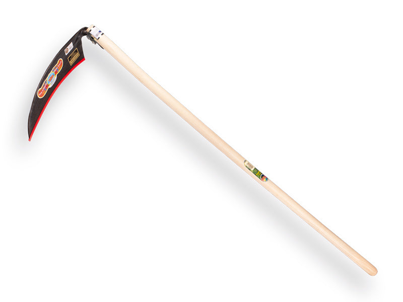 Slootzeis of kantzeis 45 cm. gemonteerd met zeisring 656900 en batsesteel 140 cm