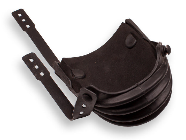 Kniebeschermers LABORA Harmonica LANG met 4 vouwen. 1 paar.  Reach compliant rubber. CE keurmerk