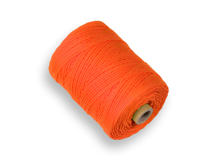LABORA Uitzetkoord Nylon, 1,5 mm dik, oranje, 200 meter, gevlochten koord