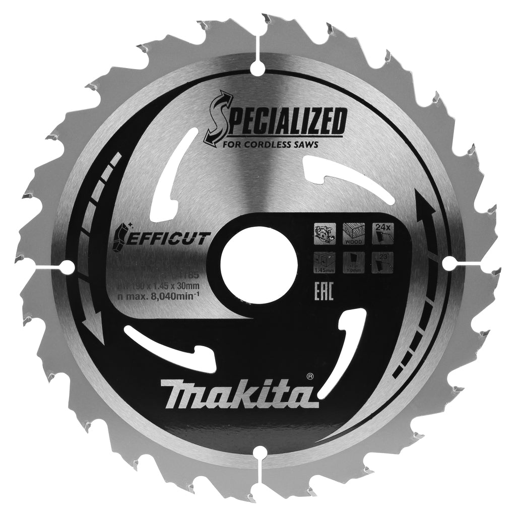 Makita cirkelzaagblad Hout 190x30x1,45
