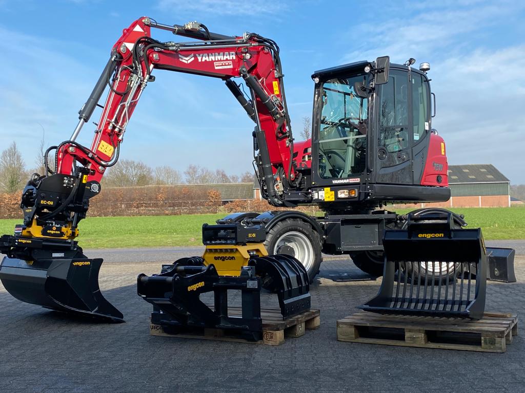 Mobiele midigraafmachine Yanmar B75W