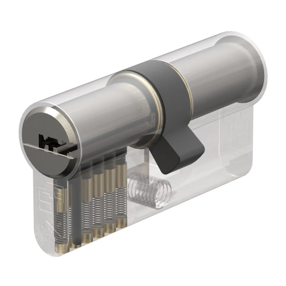 S2 veiligheidsprofielcilinder set gelijksluitend F6 SKG** 30/30mm (3 stuks)